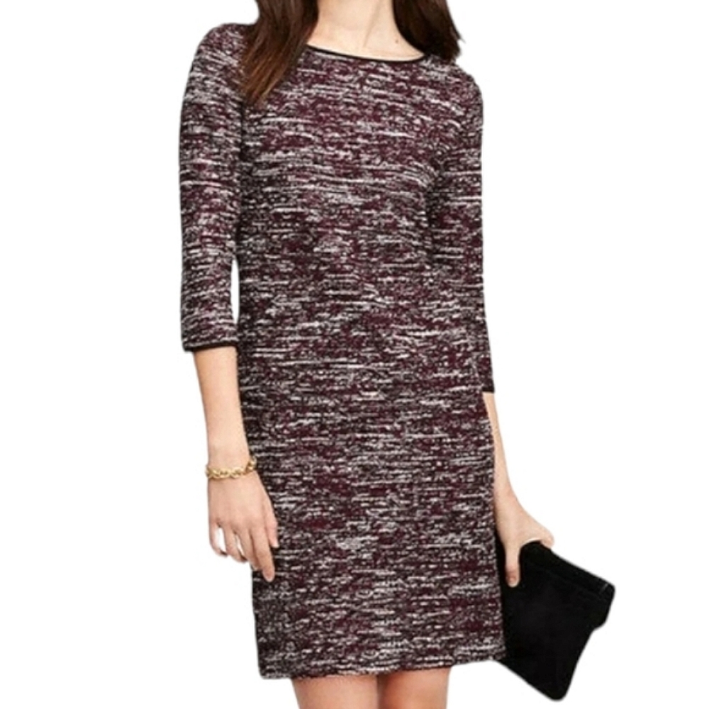 Ann Taylor Space Dye Sweater Shift Dress